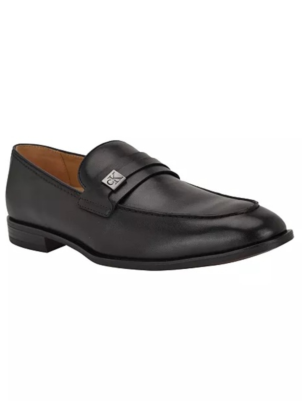 Calvin Klein Men’s Obexx Black Vegan Leather Slip on Loafers Sz 12 NWT